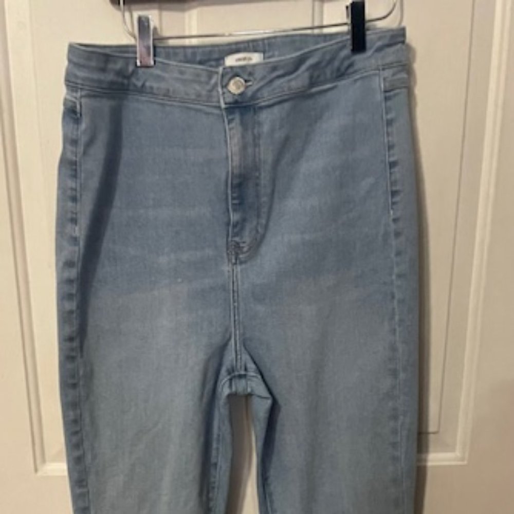 High-Rise Wide-Leg Jeans- Forever 21; Size 12